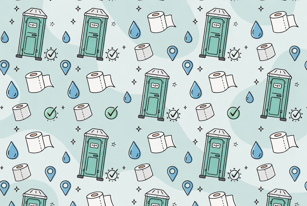 Porta potty pattern background